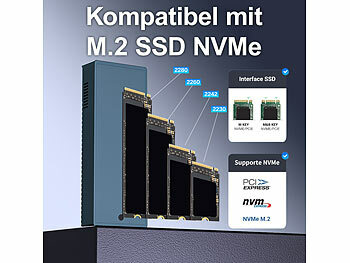USB4 SSD-Gehäuse mit Lüfter M.2 NVMe