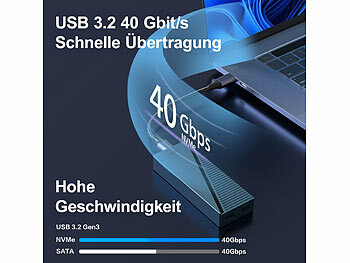 NVMe-SSD-Case mit Lüfter