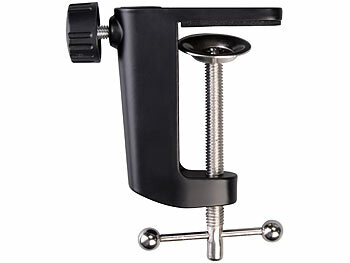 Lunartec 2er-Set LED-Lupenleuchte, 10-fach, CCT, 500 lm, Tischklemme/Standfuß