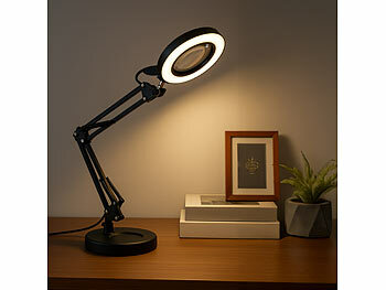 Tischlampe mit Lupe LED