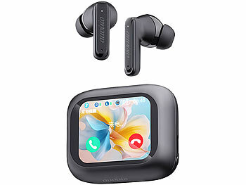 auvisio KI-Echtzeitzeitübersetzer & In-Ear-Kopfhörer, 135 Sprachen, ANC, 28 dB