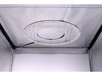 Somikon Fotobox zum Fotografieren, faltbar, mit LED-Licht, Versandrückläufer 