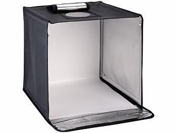 Somikon Fotobox zum Fotografieren, faltbar, mit LED-Licht, Versandrückläufer 