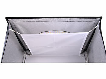 Somikon Fotobox zum Fotografieren, faltbar, mit LED-Licht, 60 x 60 x 60 cm