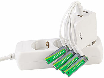 Li-Ion-Akku-Sets Typ AAA und AA, mit USB-C-Ladefunktion