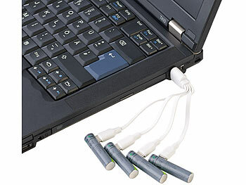 tka 8er-Set wiederaufladbare Batterien: 4x AA (3000 mWh), 4x AAA (800 mWh)