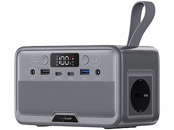 revolt Powerstation & Solargenerator mit 89,6 Wh, 230 Volt, 100 Watt