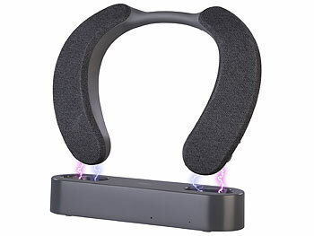 Nackenkopfhörer: auvisio Digitaler Funk-TV-Hörverstärker und Nackenlautsprecher, 3 Profile, DSP 