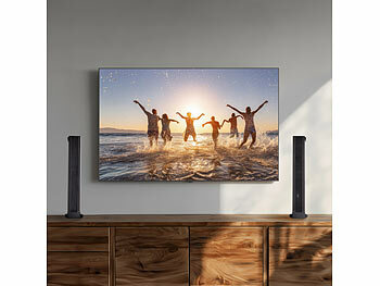 auvisio 2.2-Soundbar für TV-Geräte, teilbar, Dual-Subwoofer, Bluetooth, 180 W 