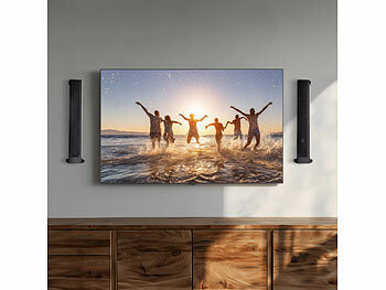 auvisio 2.2-Soundbar für TV-Geräte, teilbar, Dual-Subwoofer, Bluetooth, 180 W 