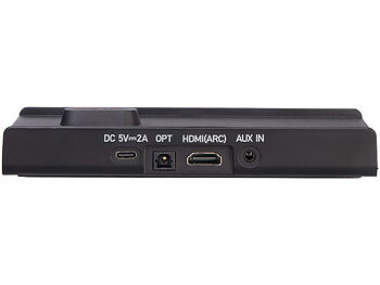 auvisio Mobiler TV-Lautsprecher, digitale Funk-Übertragung, 2 Hörprofile, Akku 