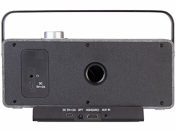 auvisio Mobiler TV-Lautsprecher, digitale Funk-Übertragung, 2 Hörprofile, Akku 