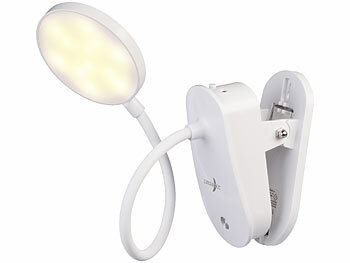Lunartec 2er-Set Akku-Touch-Leseleuchten mit Klemmhalterung, dimmbar, 238 lm 