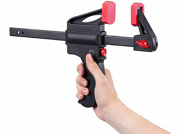 AGT 8er-Set Einhandzwingen aus Stahl und Nylon, 4x 100 mm und 4x 150 mm