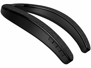 auvisio 2in1-Akku-TV-Nackenlautsprecher mit Bluetooth, Freisprechen, MP3