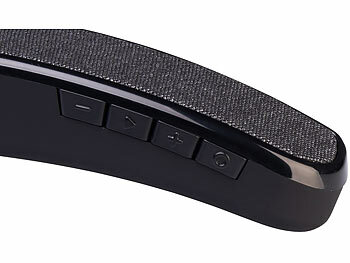 auvisio 2in1-Akku-TV-Nackenlautsprecher mit Bluetooth, Freisprechen, MP3