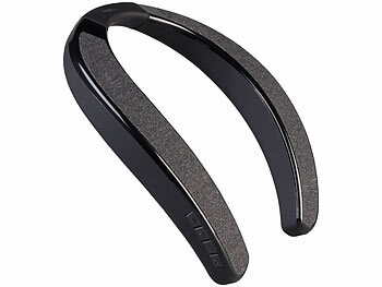 auvisio 2in1-Akku-TV-Nackenlautsprecher mit Bluetooth, Freisprechen, MP3