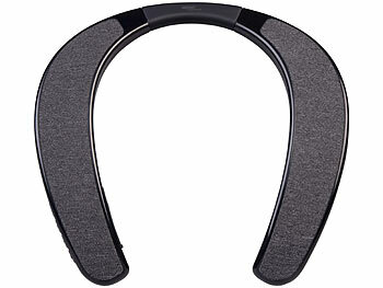 auvisio 2in1-Akku-TV-Nackenlautsprecher mit Bluetooth, Freisprechen, MP3