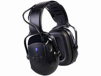 Kopfhörer Gehörschutz: AGT Akku-Gehörschutzkopfhörer mit Bluetooth 5.1 und AUX-Eingang, SNR 30 dB 