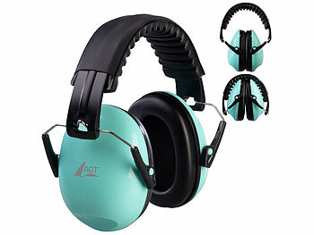 AGT 2er-Set Kapselgehörschutz für Kinder, SNR 27 dB, klappbar, verstellbar