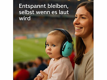 AGT 2er-Set Kapselgehörschutz für Kinder, SNR 27 dB, klappbar, verstellbar