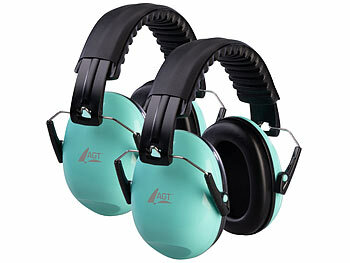 AGT 2er-Set Kapselgehörschutz für Kinder, SNR 27 dB, klappbar, verstellbar