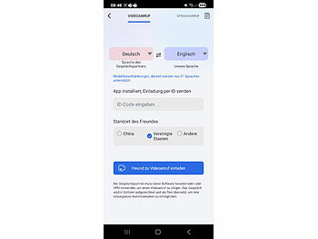 auvisio Clip-on-Ohrhörer und KI-Echtzeitübersetzer für 115 Sprachen, App