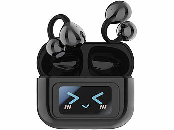 auvisio Clip-on-Ohrhörer und KI-Echtzeitübersetzer für 115 Sprachen, App