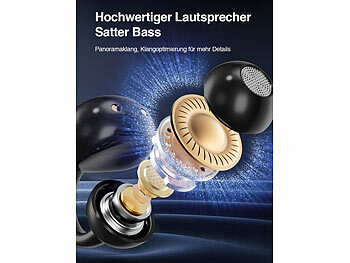 auvisio Clip-on-Ohrhörer und KI-Echtzeitübersetzer für 115 Sprachen, App