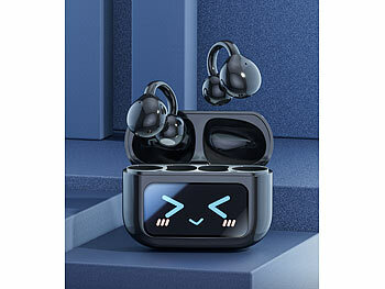 auvisio Clip-on-Ohrhörer und KI-Echtzeitübersetzer für 115 Sprachen, App