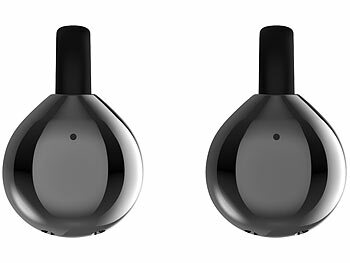 auvisio Clip-on-Ohrhörer und KI-Echtzeitübersetzer für 115 Sprachen, App