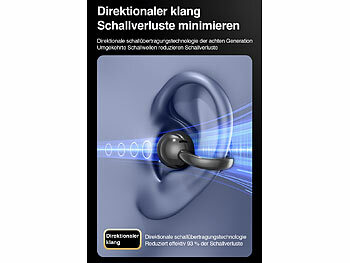 auvisio Clip-on-Ohrhörer und KI-Echtzeitübersetzer für 115 Sprachen, App