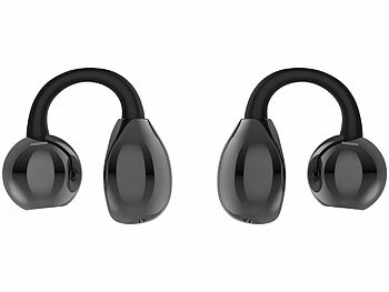 auvisio Clip-on-Ohrhörer und KI-Echtzeitübersetzer für 115 Sprachen, App