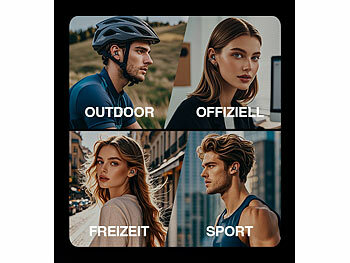 auvisio Clip-on-Ohrhörer und KI-Echtzeitübersetzer für 115 Sprachen, App