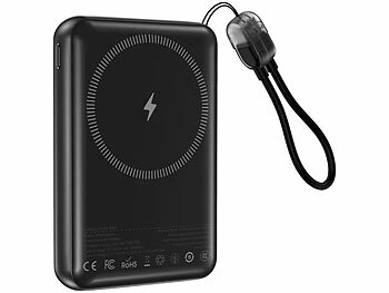 revolt Gaming-Powerbank 10.000 mAh, für Qi und MagSafe, bis 20 W, 200 Spiele