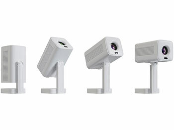 SceneLights WLAN-LED-Mini-Beamer, Full HD nativ, 200 ANSI-lm, 4.800 lm, Bluetooth 