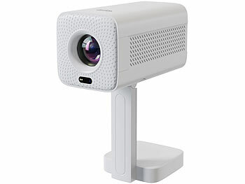 SceneLights WLAN-LED-Mini-Beamer, Full HD nativ, 200 ANSI-lm, 4.800 lm, Bluetooth 