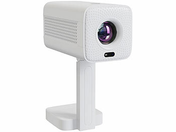 SceneLights WLAN-LED-Mini-Beamer, Full HD nativ, 200 ANSI-lm, 4.800 lm, Bluetooth 