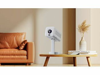 SceneLights WLAN-LED-Mini-Beamer, Full HD nativ, 200 ANSI-lm, 4.800 lm, Bluetooth 