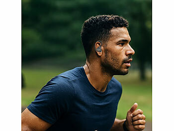 auvisio Kabellose In-Ear-Kopfhörer, Bluetooth 5.3, wasserdicht IPX7, Ladecase 