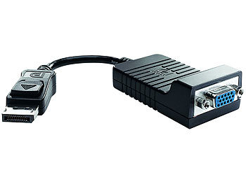 Schwarz DTECH Displayport zu VGA Kabel 10ft DP Adapterkabel von Stecker zu Stecker mit vergoldetem Stecker 10 Fuß