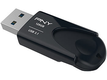 PNY Attaché 4 USB 3.1-Speicherstick 128 GB, schwarz