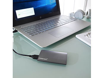 Intenso Externe SSD-Festplatte, 1 TB, 1,8", USB 3.2, Aluminium Premium Edition