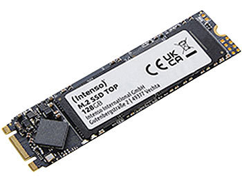 Intenso Top M.2-SSD-Festplatte (2280) mit 128 GB, SATA III, bis 520 MB/s