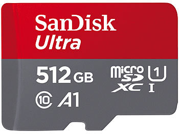 SanDisk Ultra microSDXC (SDSQUAC-512G-GN6MA), 512 GB, 150 MB/s, U1 / A1