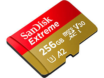 SanDisk Extreme microSDXC (SDSQXAV-256G-GN6MA), 256 GB, 190 MB/s, U3 / A2