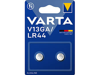 Varta 2er-Set Electronics Alkaline-Knopfzellen,Typ LR44/VG13GA,155 mAh,1,5 V