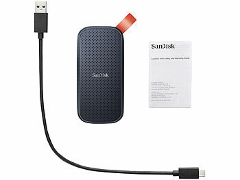 SanDisk Portable SSD-Festplatte mit 1 TB, bis 520 MB/s, USB 3.2 Gen 2