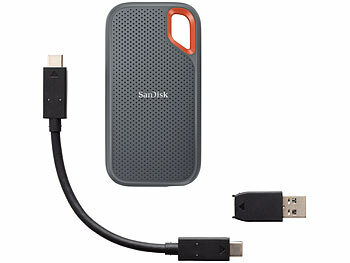 SanDisk Extreme Portable SSD-Festplatte, 1 TB, bis 1.050 MB/s, USB 3.2 Gen 2