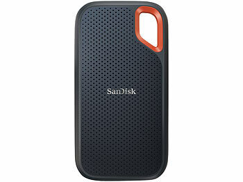 SanDisk Extreme Portable SSD-Festplatte, 500 GB, bis 1.050 MB/s, USB 3.2 Gen 2